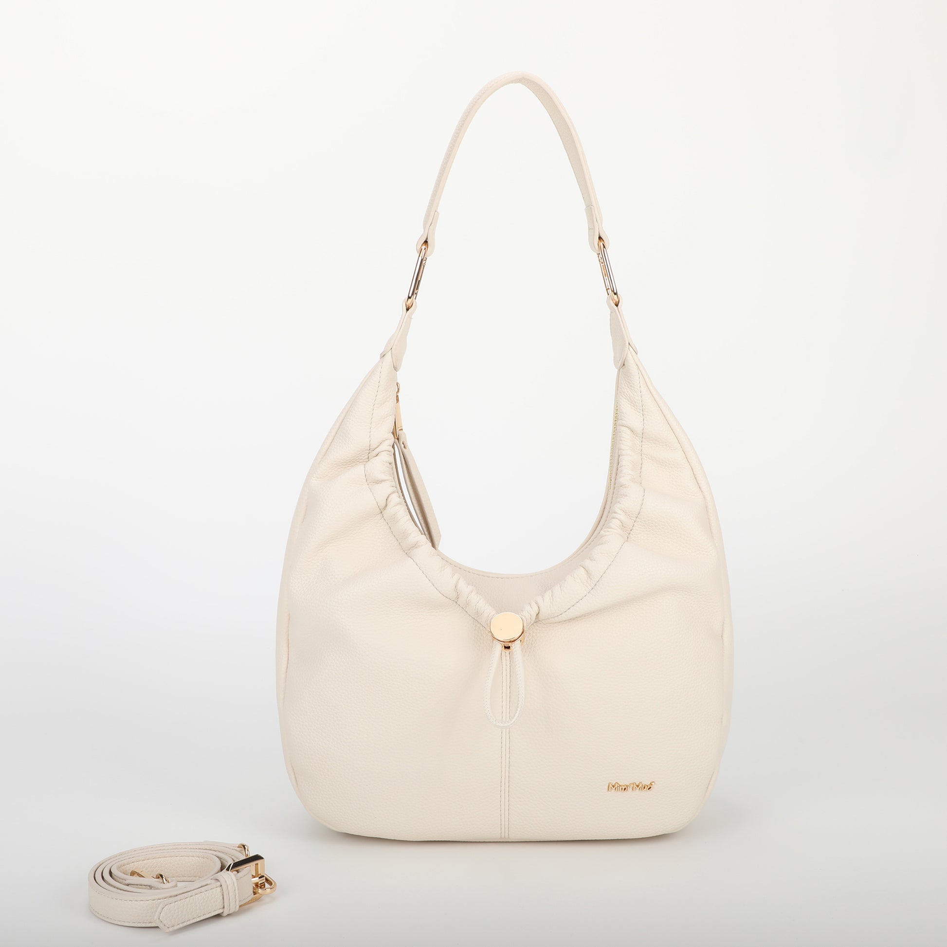 BORSA HOBO CON DETTAGLIO ARRICCIATO