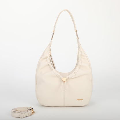 BORSA HOBO CON DETTAGLIO ARRICCIATO