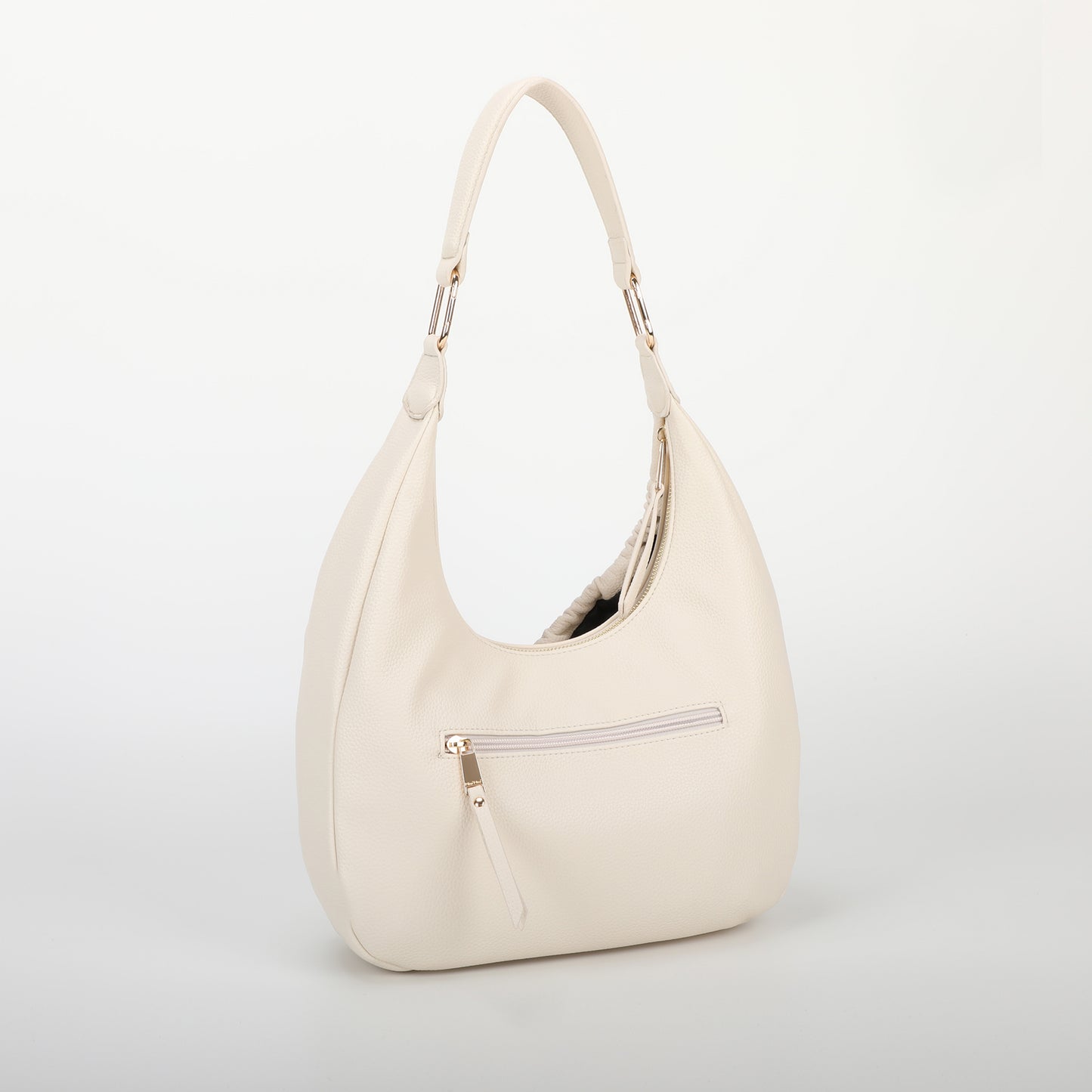 BORSA HOBO CON DETTAGLIO ARRICCIATO