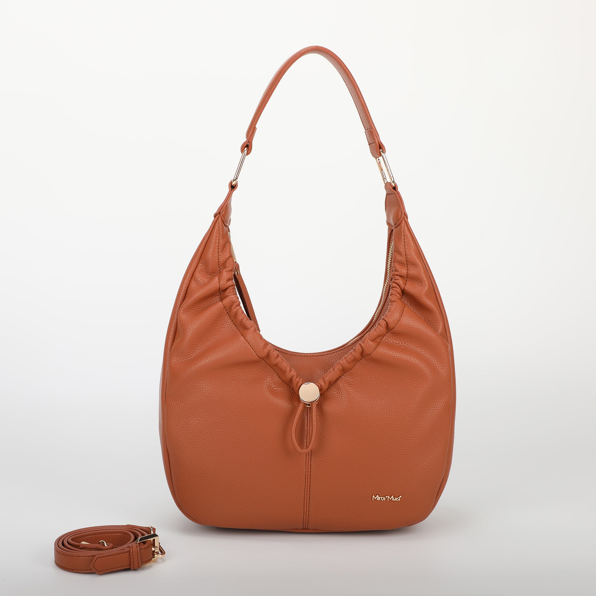 BORSA HOBO CON DETTAGLIO ARRICCIATO