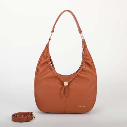 BORSA HOBO CON DETTAGLIO ARRICCIATO