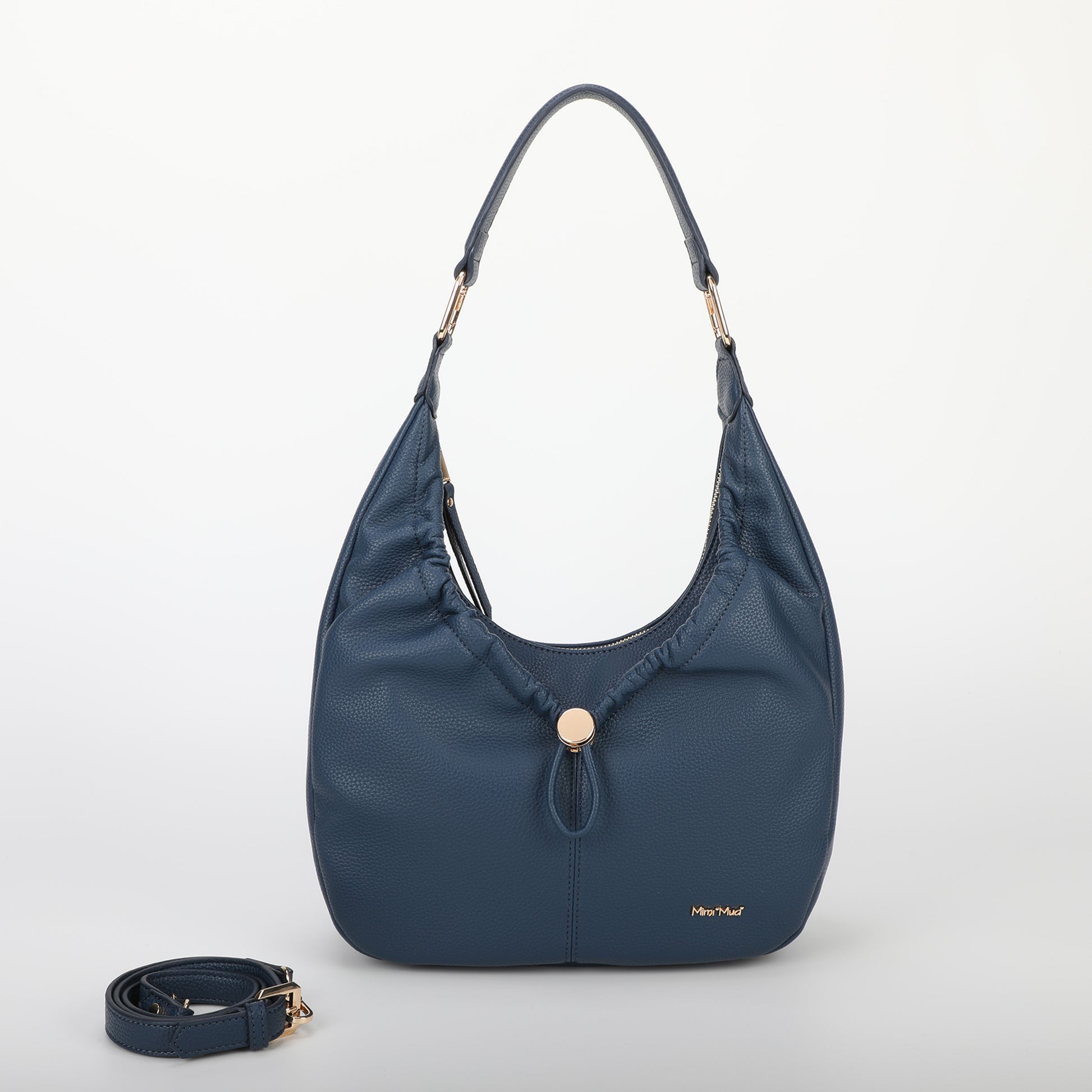 BORSA HOBO CON DETTAGLIO ARRICCIATO