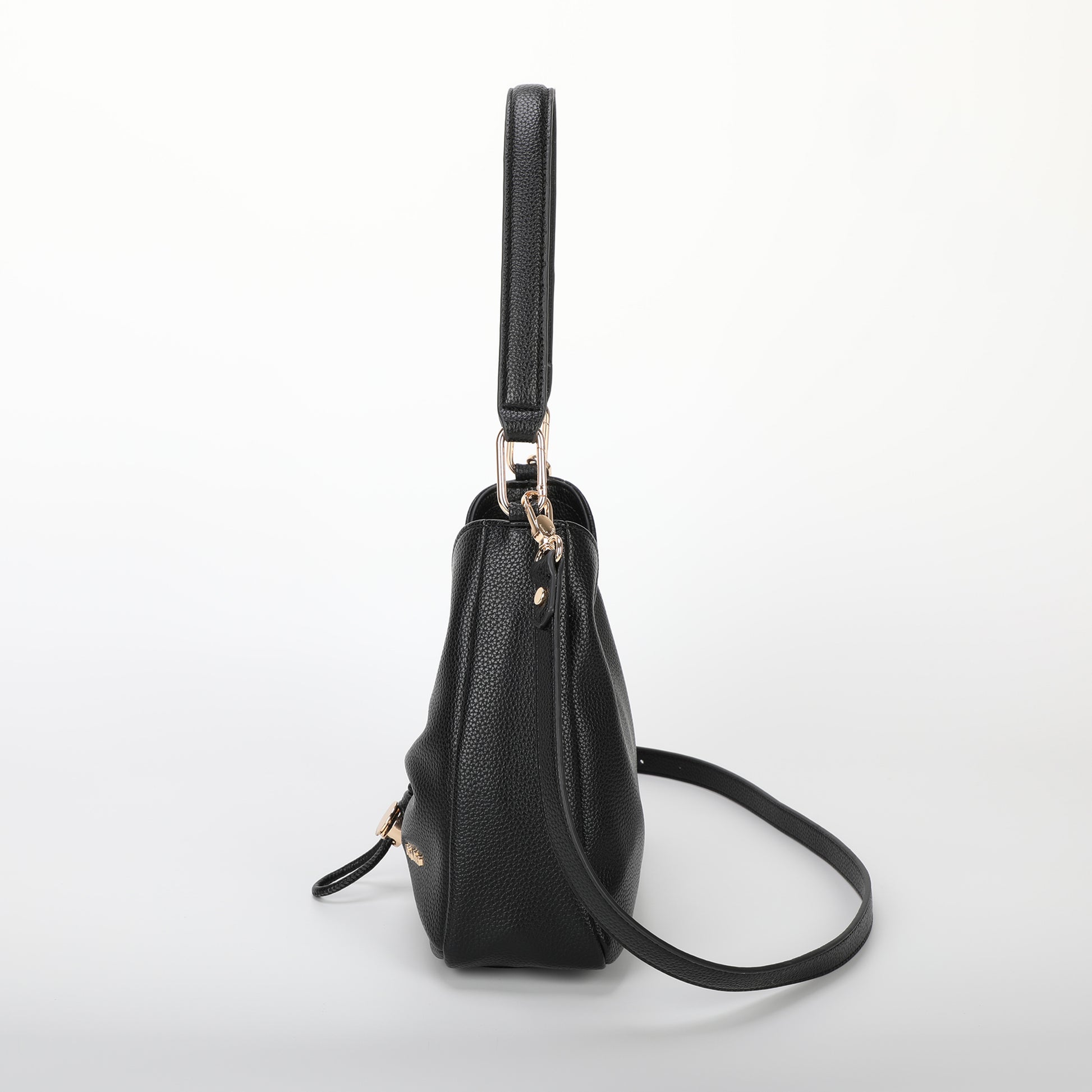 BORSA A SPALLA CON DETTAGLIO ARRICCIATO