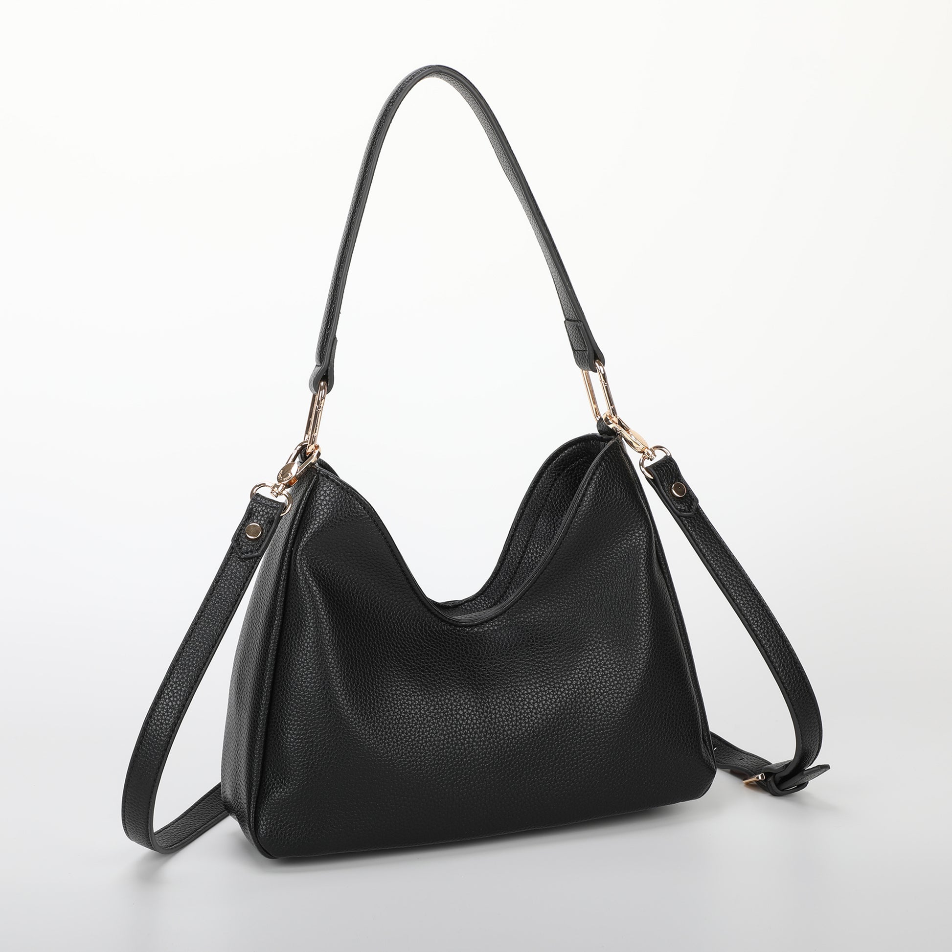 BORSA A SPALLA CON DETTAGLIO ARRICCIATO