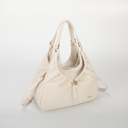 BORSA A SACCA CON DETTAGLIO ARRICCIATO