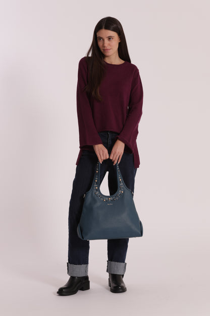 BORSA A SACCA CON BORCHIE