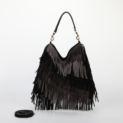 BORSA A SACCA CON FRANGE