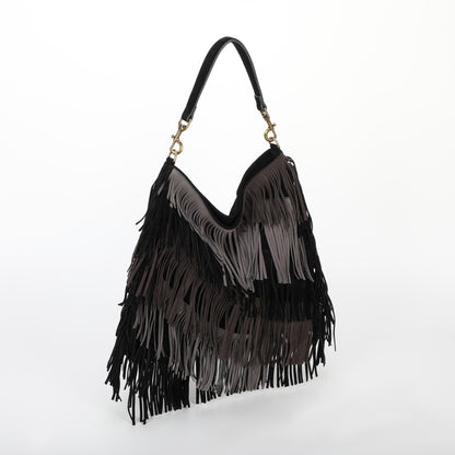 BORSA A SACCA CON FRANGE