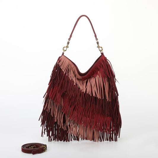 BORSA A SACCA CON FRANGE