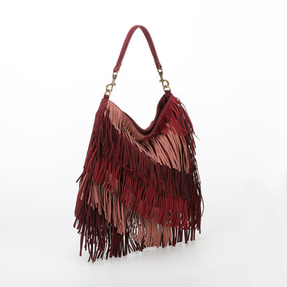 BORSA A SACCA CON FRANGE