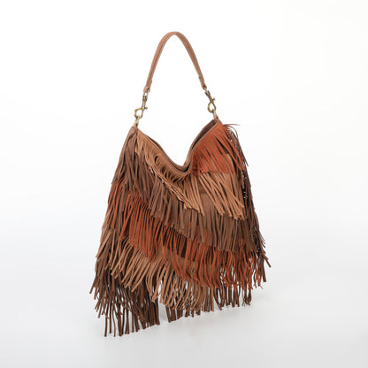 BORSA A SACCA CON FRANGE