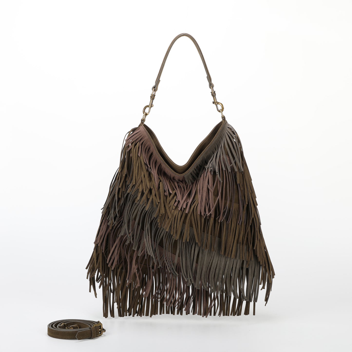 BORSA A SACCA CON FRANGE