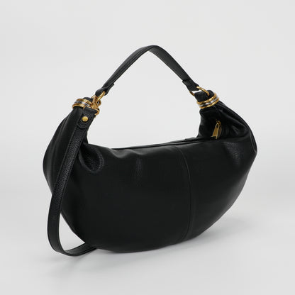 BORSA A SPALLA PICCOLA CON ANELLI AI MANICI
