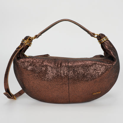 BORSA A SPALLA PICCOLA CON ANELLI AI MANICI