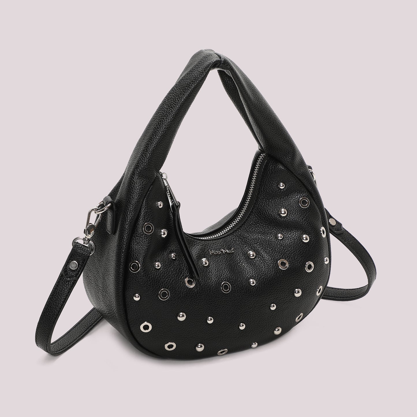 BORSA A MANO CON BORCHIE E OCCHIELLI