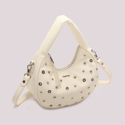 BORSA A MANO CON BORCHIE E OCCHIELLI