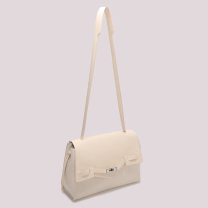 BORSA A SPALLA CON PATTA E CANVAS