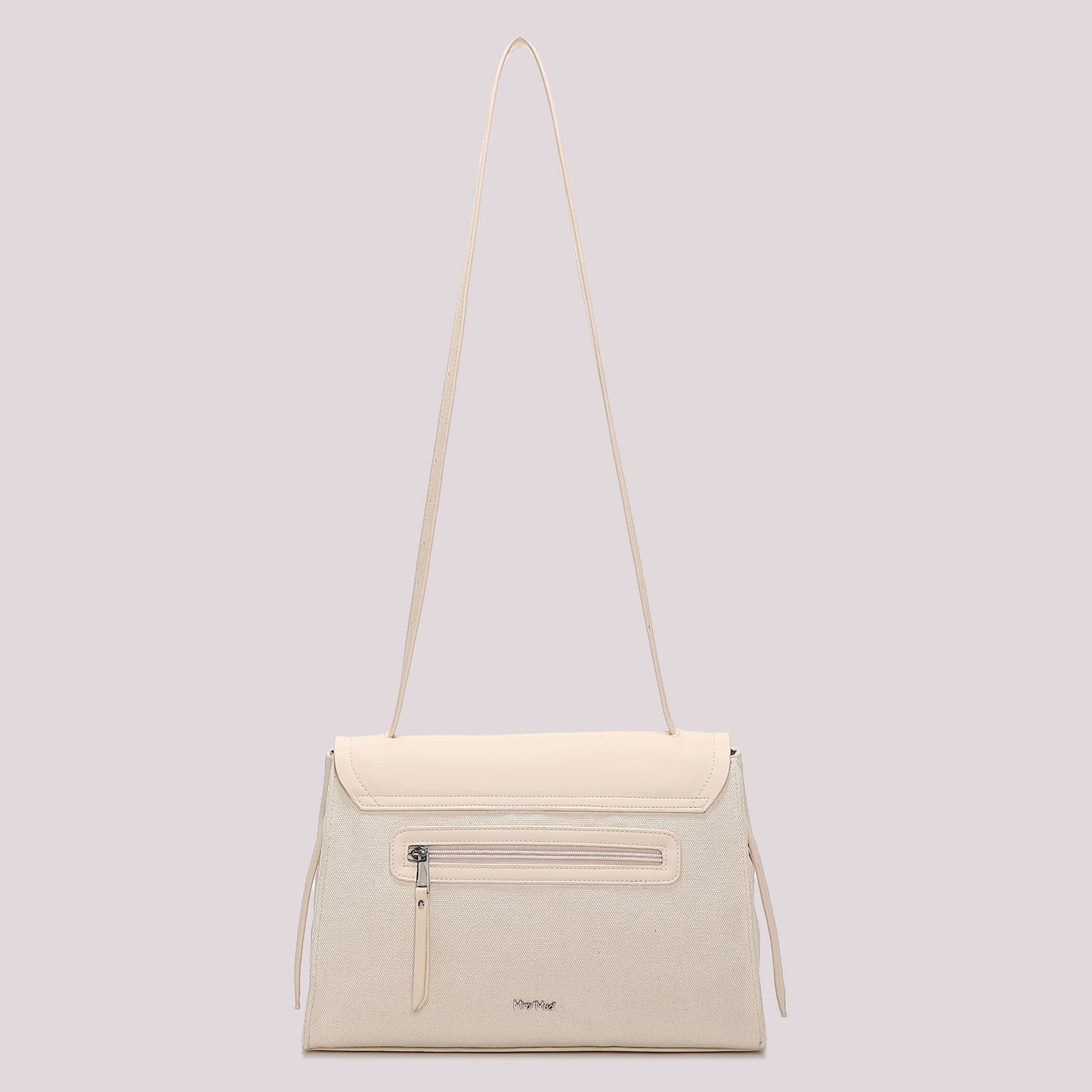 BORSA A SPALLA CON PATTA E CANVAS