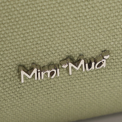 BORSA A SPALLA CON PATTA E CANVAS