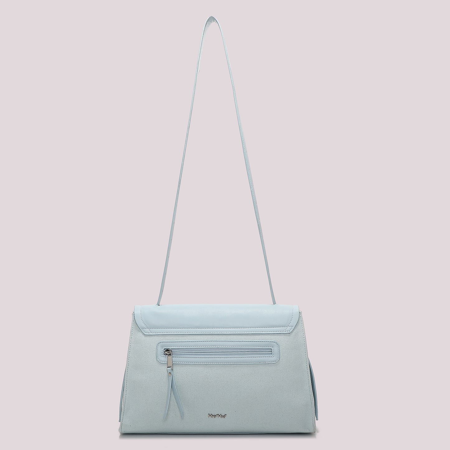 BORSA A SPALLA CON PATTA E CANVAS