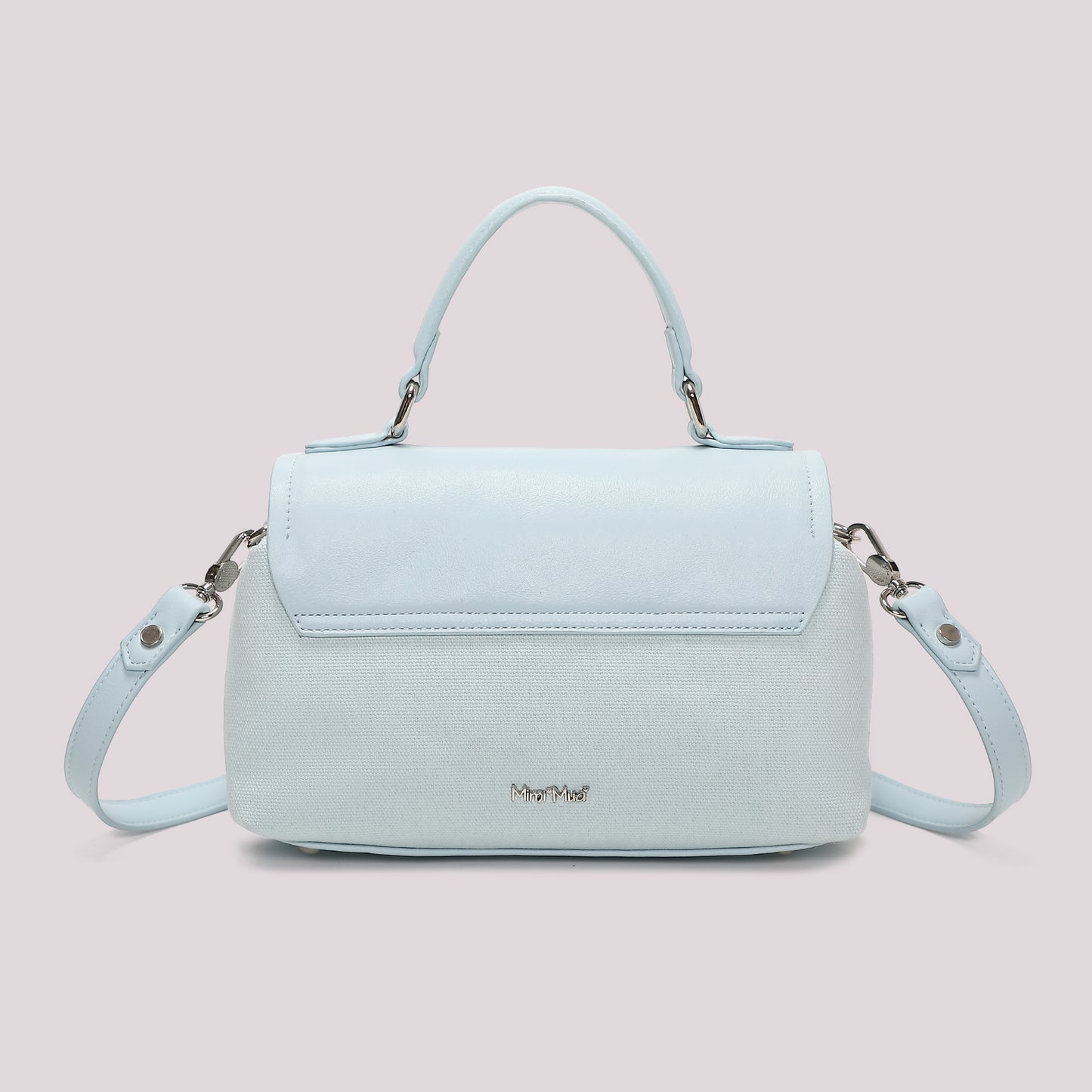 BORSA BAULETTO CON PATTA E CANVAS