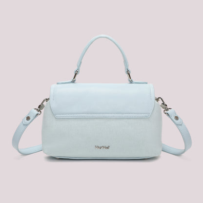 BORSA BAULETTO CON PATTA E CANVAS