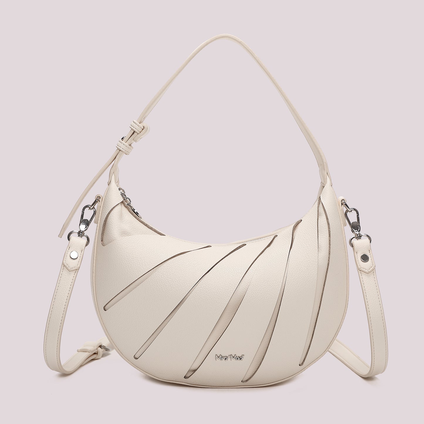 BORSA HOBO CON TAGLI DIAGONALI