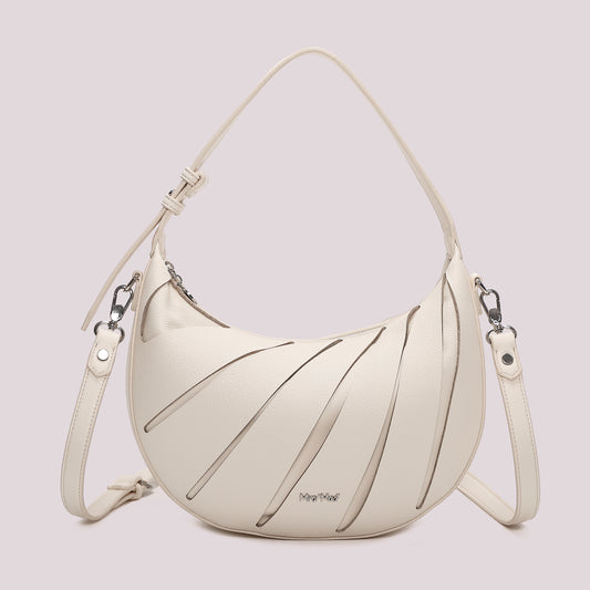 BORSA HOBO CON TAGLI DIAGONALI