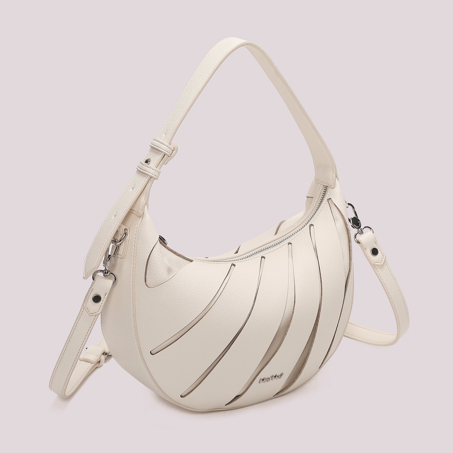 BORSA HOBO CON TAGLI DIAGONALI