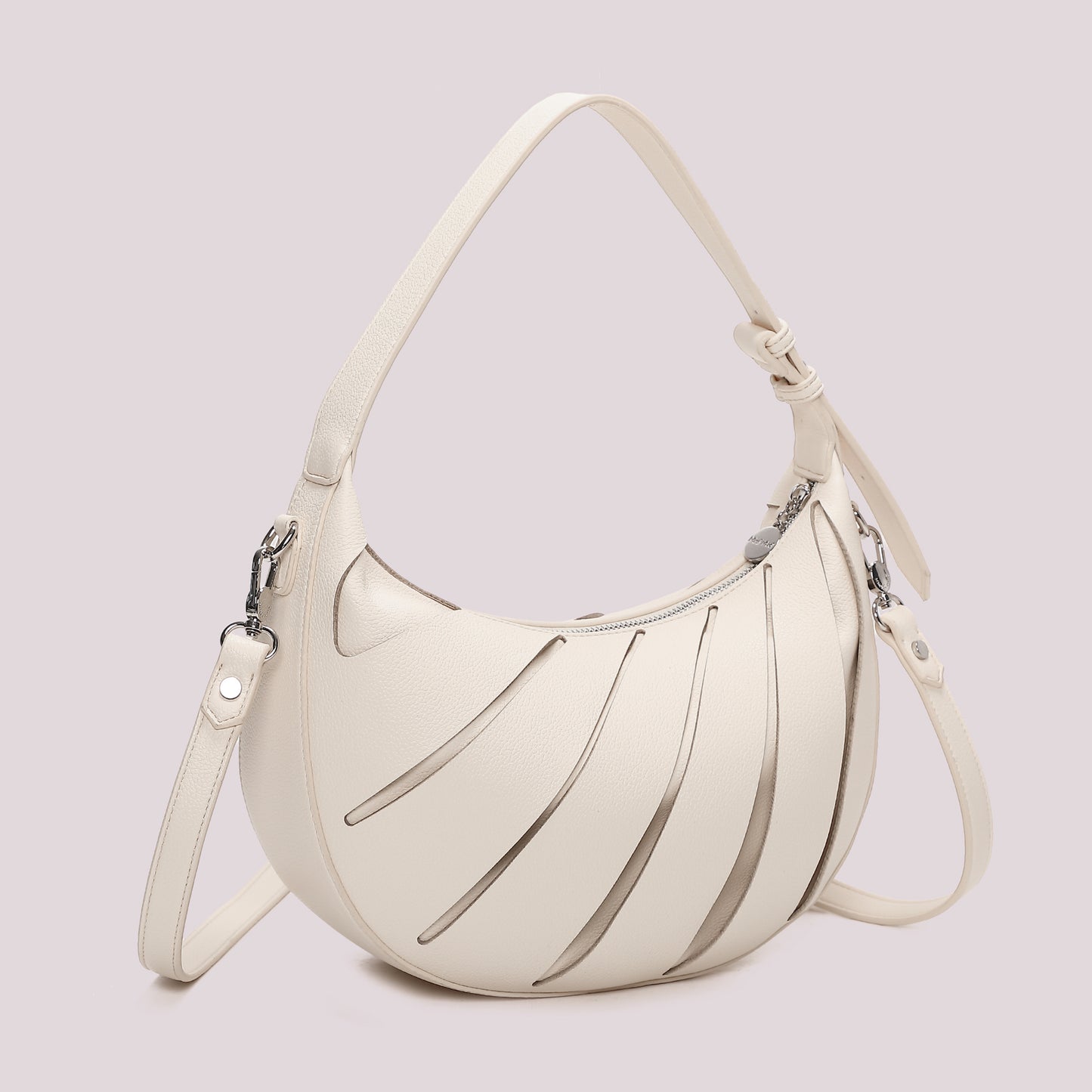 BORSA HOBO CON TAGLI DIAGONALI