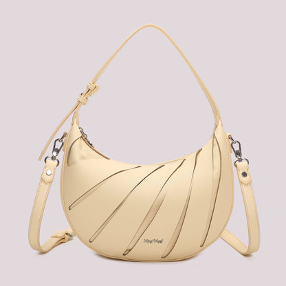 BORSA HOBO CON TAGLI DIAGONALI