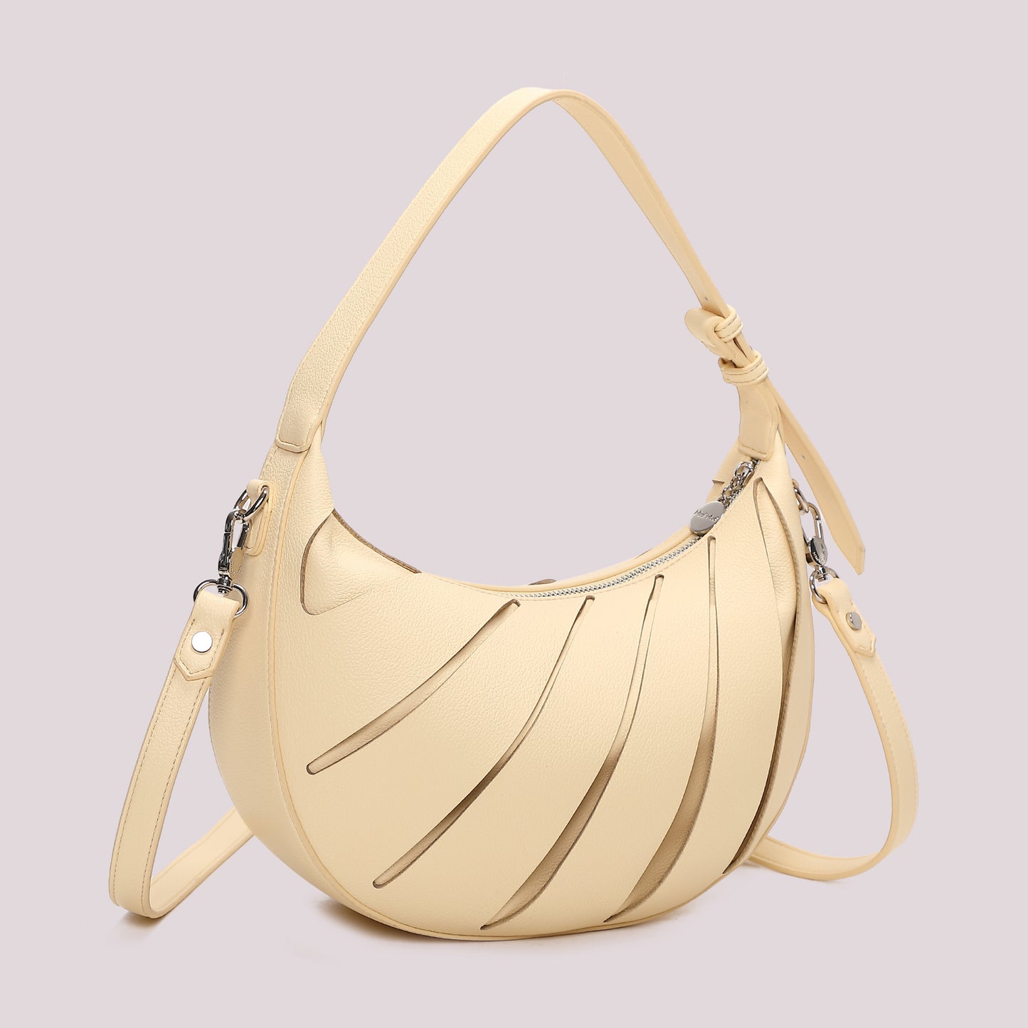 BORSA HOBO CON TAGLI DIAGONALI