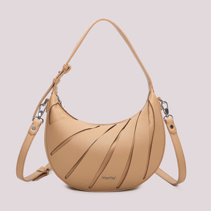 BORSA HOBO CON TAGLI DIAGONALI