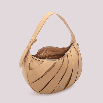 BORSA HOBO CON TAGLI DIAGONALI