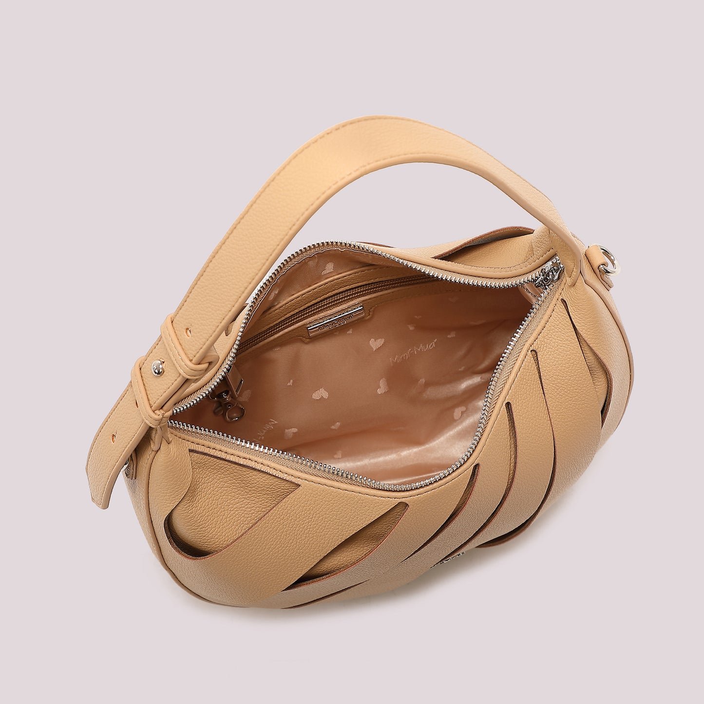 BORSA HOBO CON TAGLI DIAGONALI