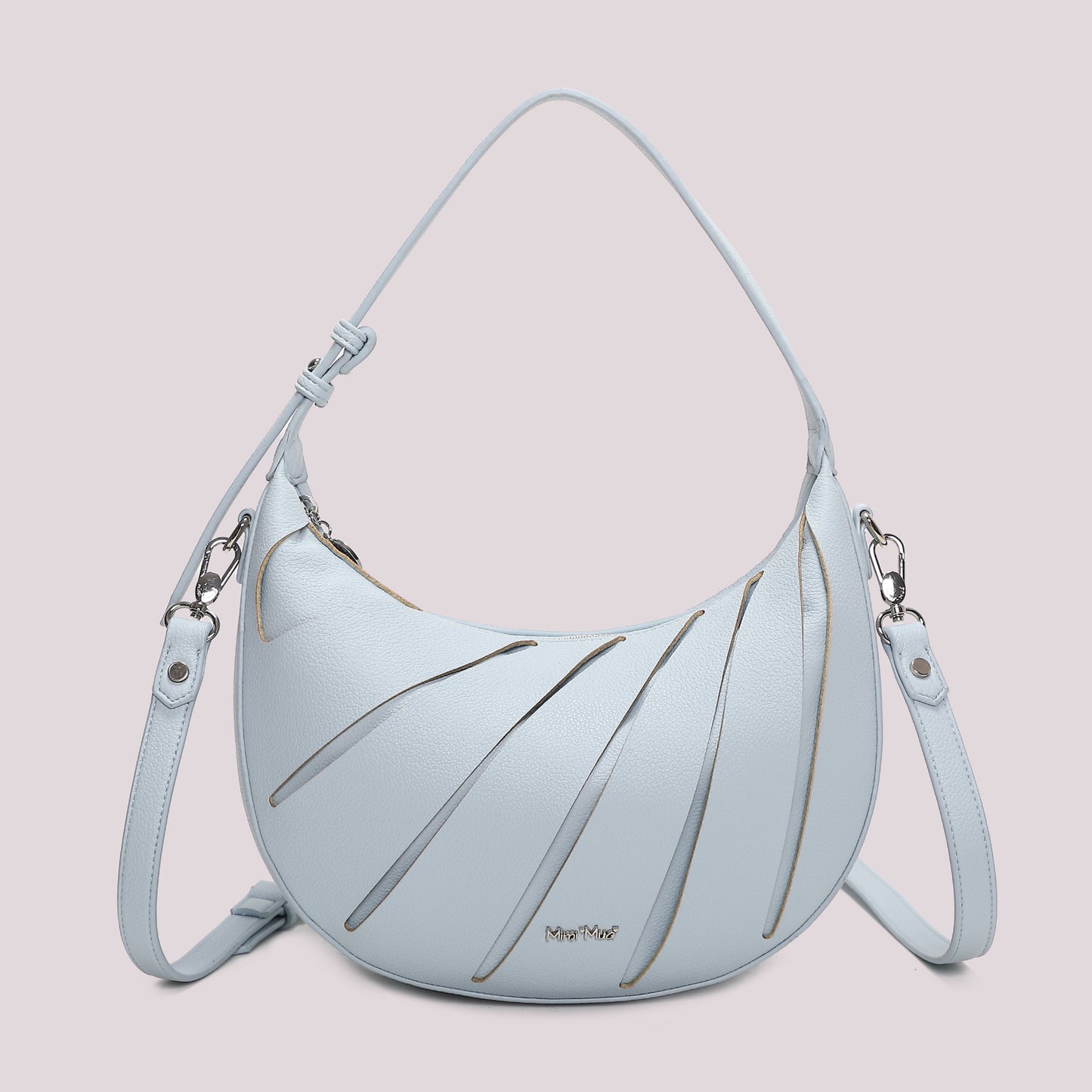 BORSA HOBO CON TAGLI DIAGONALI