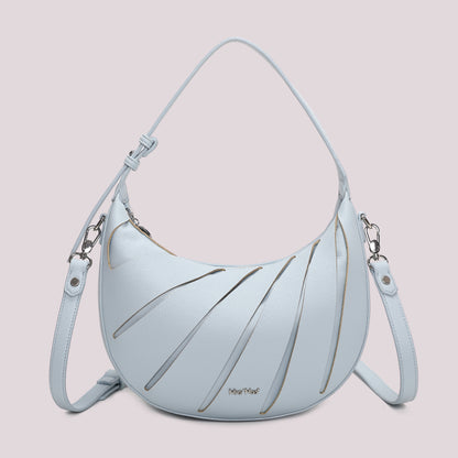 BORSA HOBO CON TAGLI DIAGONALI