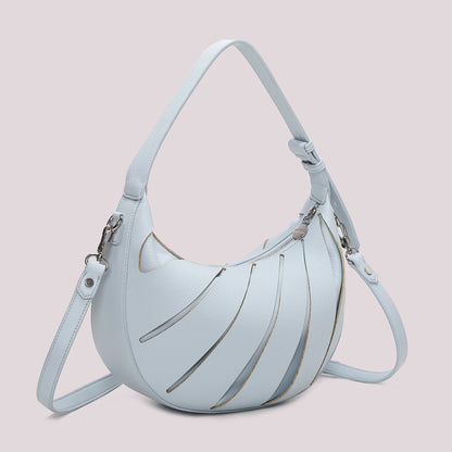 BORSA HOBO CON TAGLI DIAGONALI