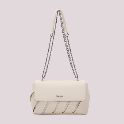 BORSA A TRACOLLA CON TAGLI DIAGONALI