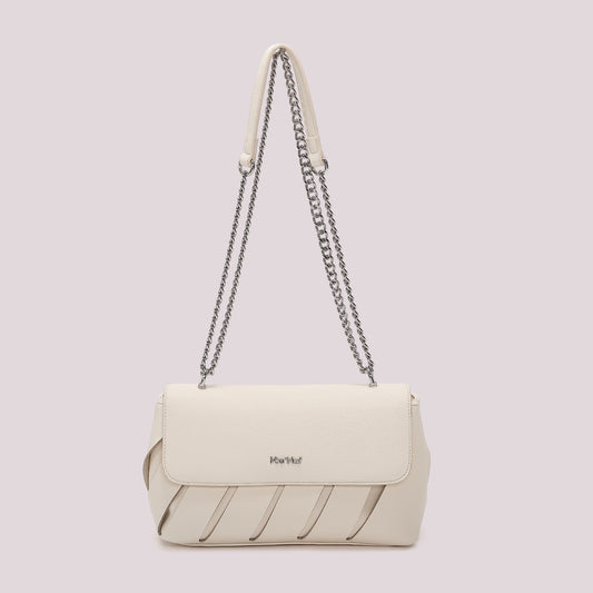 BORSA A TRACOLLA CON TAGLI DIAGONALI