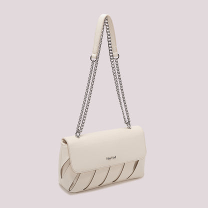 BORSA A TRACOLLA CON TAGLI DIAGONALI