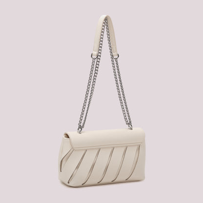 BORSA A TRACOLLA CON TAGLI DIAGONALI