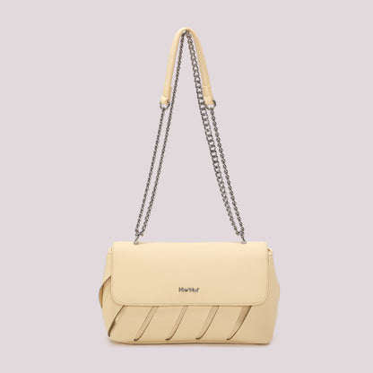 BORSA A TRACOLLA CON TAGLI DIAGONALI