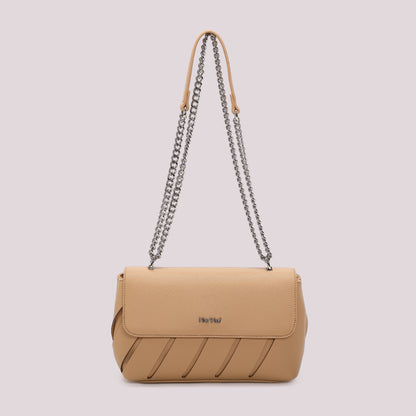 BORSA A TRACOLLA CON TAGLI DIAGONALI