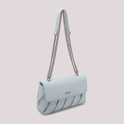 BORSA A TRACOLLA CON TAGLI DIAGONALI