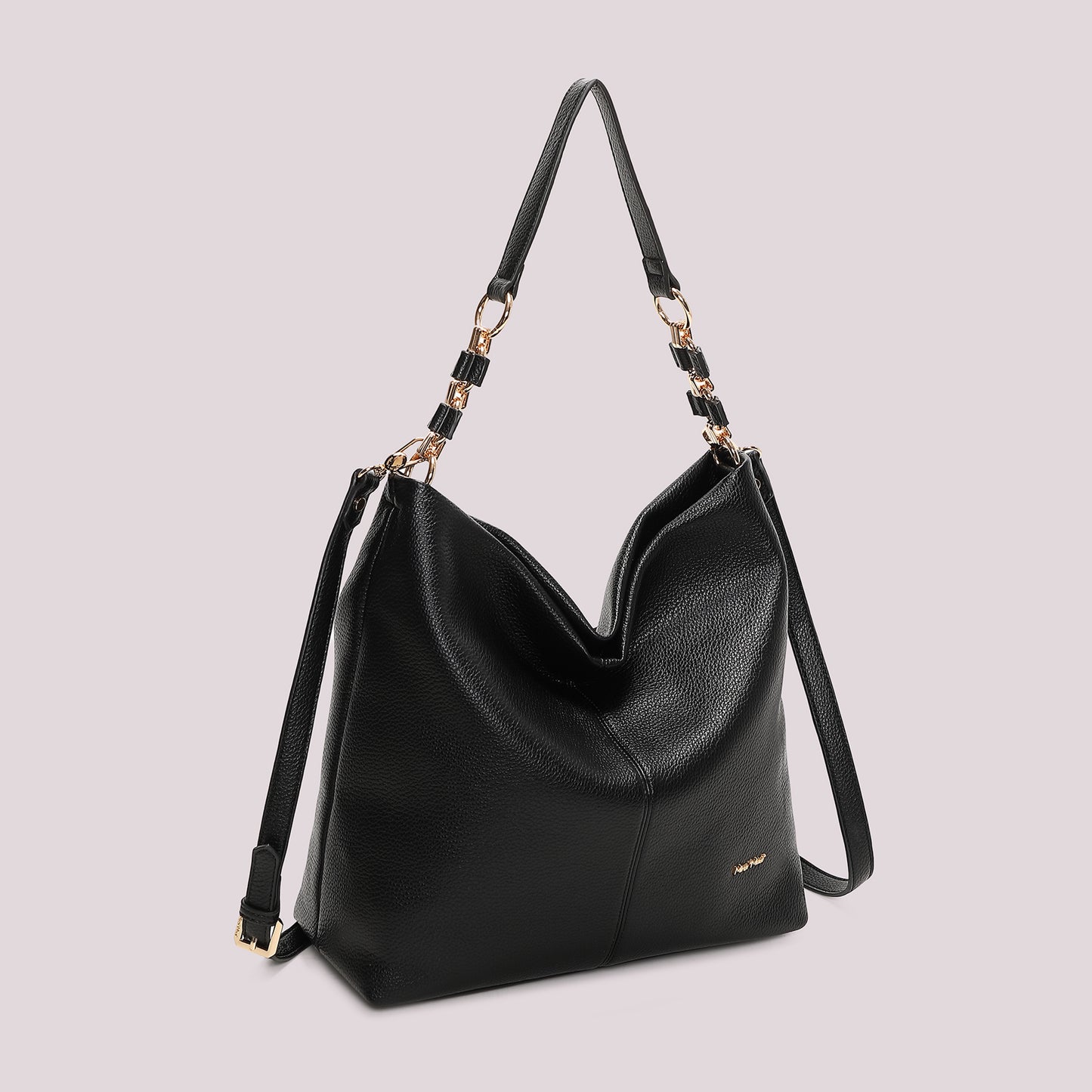 BORSA A SPALLA CON CATENA SUL MANICO