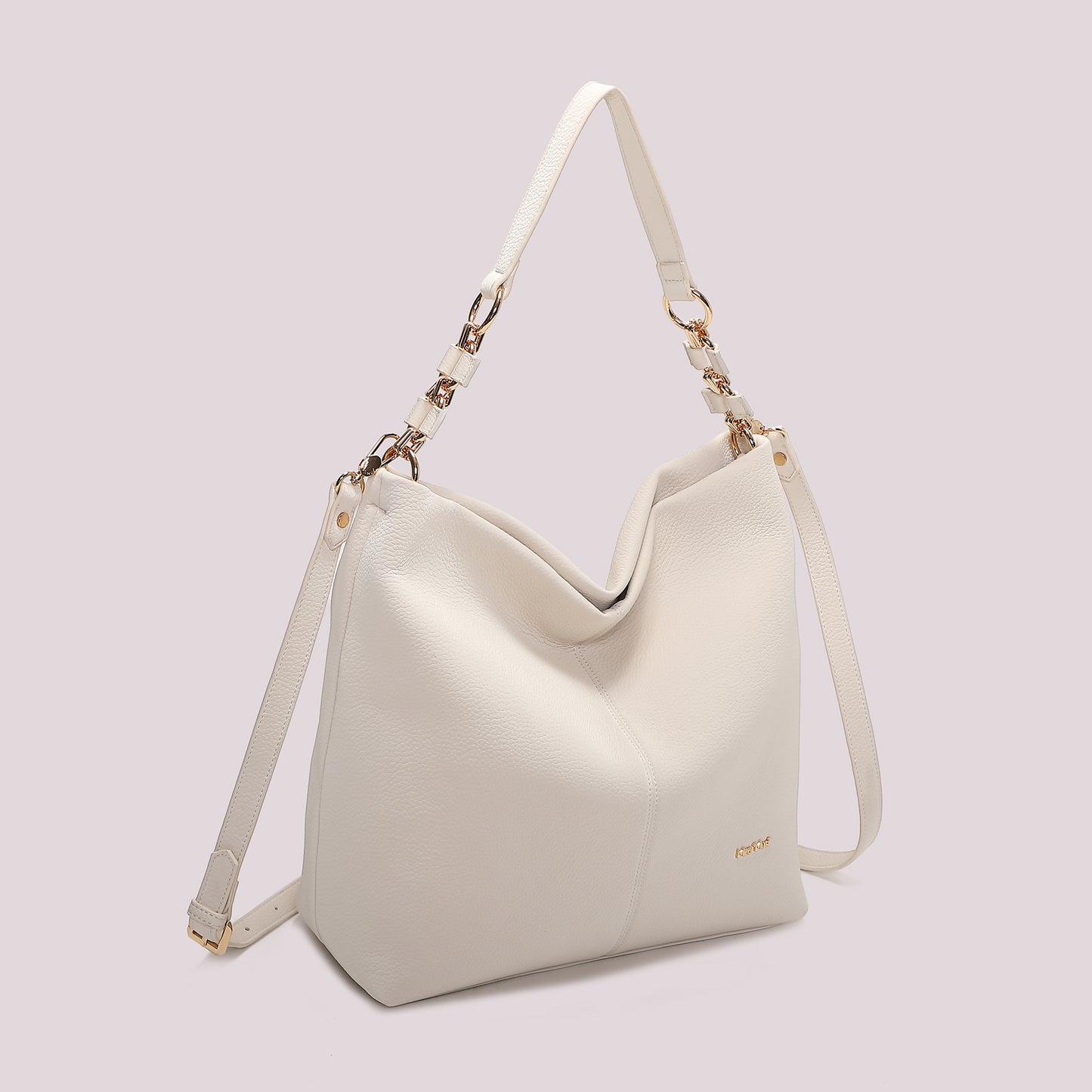 BORSA A SPALLA CON CATENA SUL MANICO