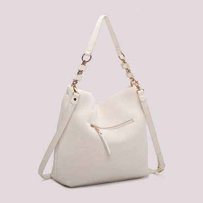 BORSA A SPALLA CON CATENA SUL MANICO