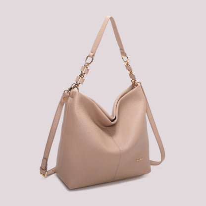 BORSA A SPALLA CON CATENA SUL MANICO