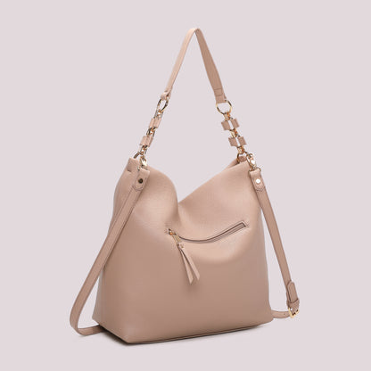 BORSA A SPALLA CON CATENA SUL MANICO